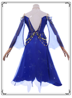 Game Identity V Cosplay Ada Mesmer Costume Purple Dress Elegant Clothes Psychologist Role Play Outfit Full Set for Women