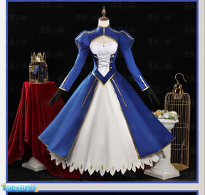 Saber Cosplay Costume Game Fate/Stay Night Cosplay DUDU-SR Artoria Pendragon Saber Women Costume Armor Arutoria Halloween FGO