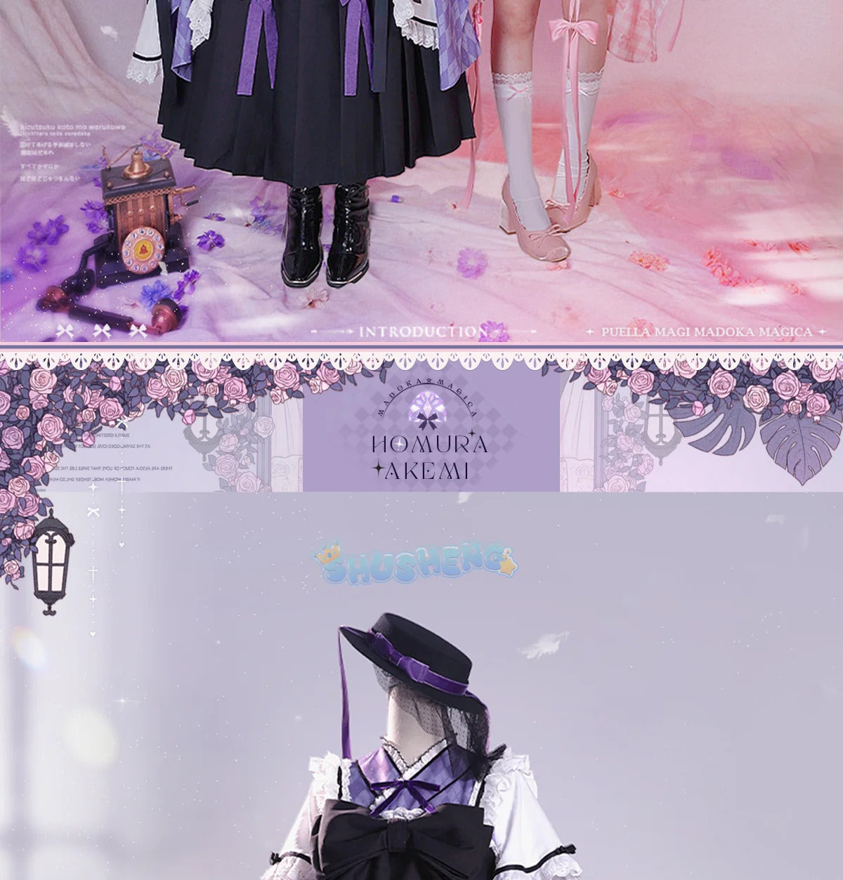 Kaname Madoka Cosplay Costume Anime Puella Magi Madoka Women Role Play Clothing Halloween Suit Shusheng