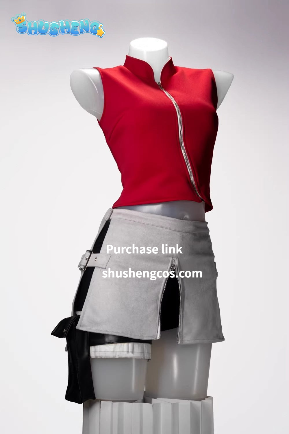 Anime Cosplay Series: Naruto Shippuden-Haruno Sakura Cosplay Costume full set Shushengcos