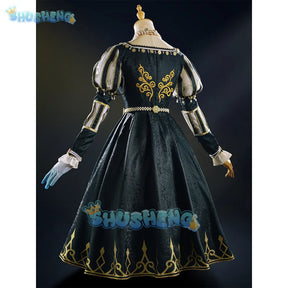 Identity V Alice DeRoss Gold Skin Reporter New Survivor Game Suit Elegant Dress Cosplay Costume Halloween Party Outfit