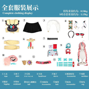 Genshin Impact Varesa Cosplay Costume Uniform Halloween Carnival Party Christmas Play Role Clothes Clothing for Women