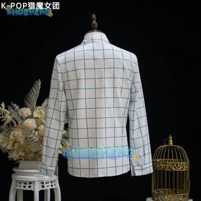 KPop Demon Hunters Saja Boys Jinu Cosplay Costume Uniform Halloween Carnival Party Christmas Play Role Clothes Clothing