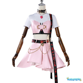 Anime Luo Tianyi Cosplay Costume  Women Lovable Rock and Roll Halloween Carnival Uniform