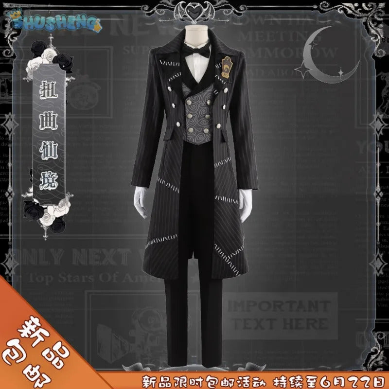 Twisted Wonderland idia Cosplay Costume Coat vest shirt pants tie brooch glove set Halloween high-quality Woman Man idia uniform