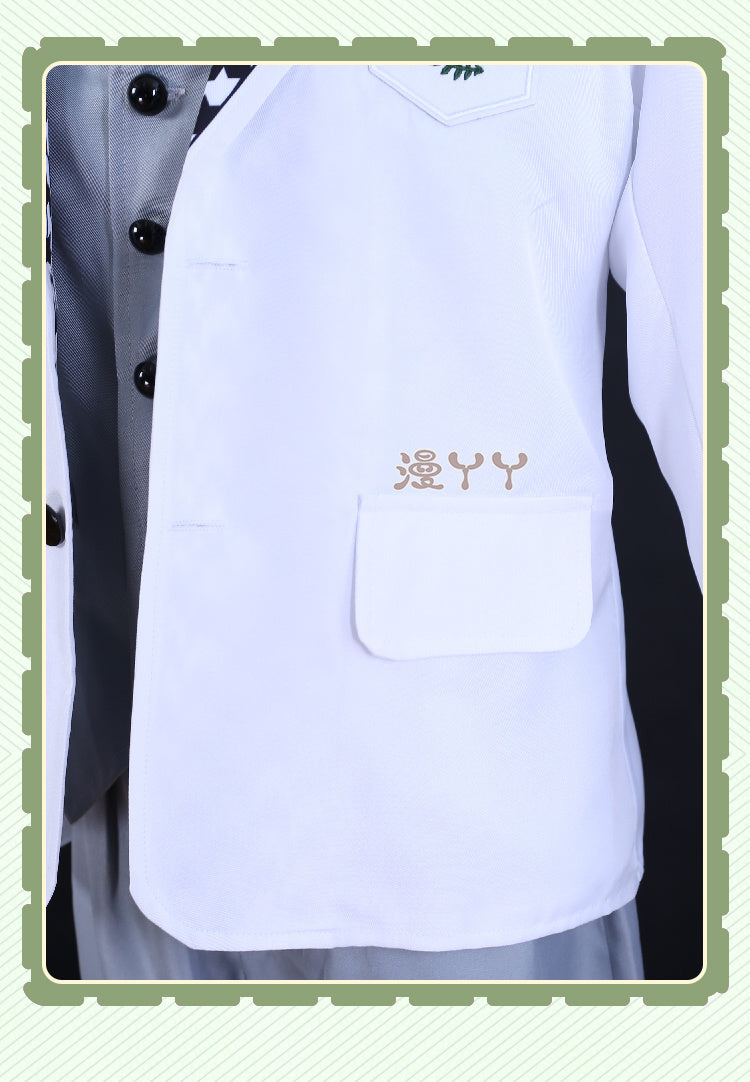 Blue Lock Anime Cosplay Costume Reo Mikage DK School Uniform Embroidery Suit Rose Net Sythetic Fibers