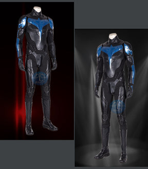 Titans Nightwing Cosplay Costume Carnival Halloween Cosplay Dick Grayson Jumpsuit Superhero Robin Outfit Fancy Men Costume