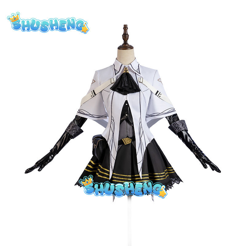 Game Arknights Virtuosa Arturia Giallo Game Suit Lovely Uniform Cosplay Costume Wig Halloween Party Role Play Outfit Women