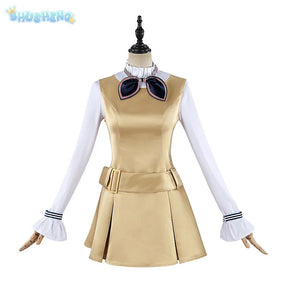 Movie New M3gan 2 Cosplay Costume M3gan Dress, tie, belt, socks set Halloween party casual women's man fashion uniform