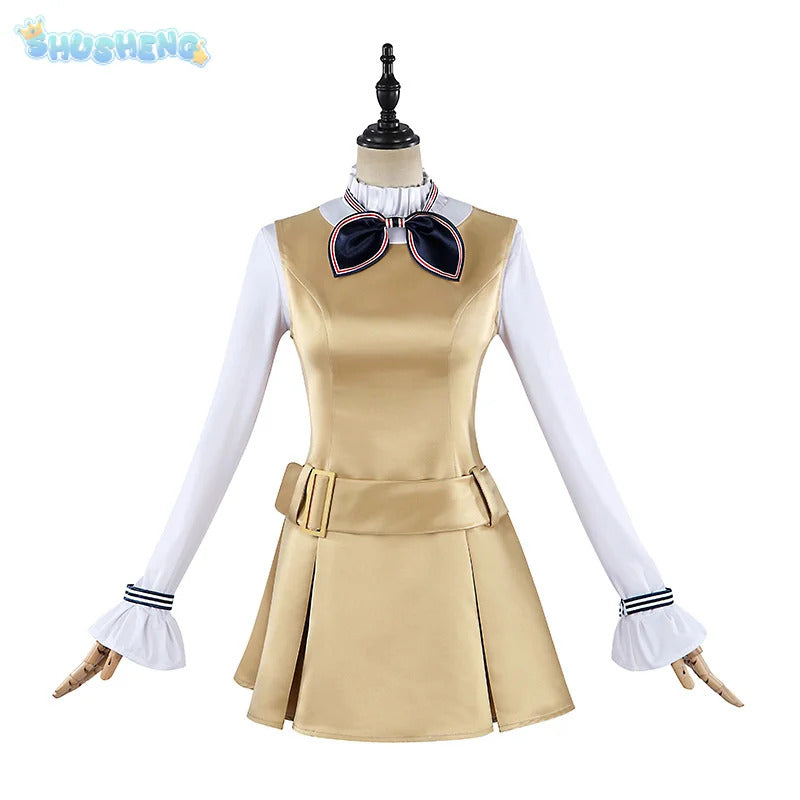 Movie New M3gan 2 Cosplay Costume M3gan Dress, tie, belt, socks set Halloween party casual women's man fashion uniform