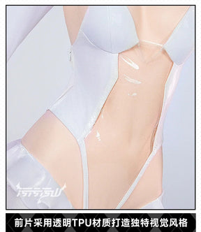 Honkai Gakuen 2 Tiara City Express Cosplay Costume Leather jumpsuit necklace outerwear sock set women Halloween sexy new uniform