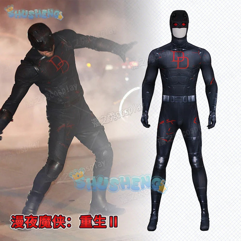 Daredevil‌ Cosplay Costume Jumpsuit Halloween Carnival Party Christmas Play Role Clothes Clothing for Men