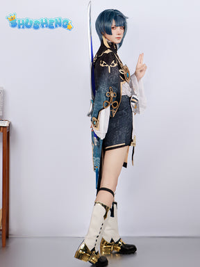 Xingqiu Cosplay Costume Genshin Impact Adult Carnival Uniform Anime Halloween Party Costumes Women Game