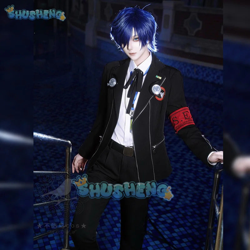 Yuuki Makoto Cosplay Costume Game Persona 3 High School Uniform Suits for Handsome Men Christmas Carnival Dress Party Shusheng