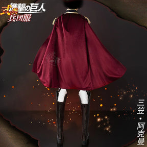 Mikasa·Ackerman Attack on Titan cosplay costume Cloak jacket pants props wig set Halloween party new woman man style costume