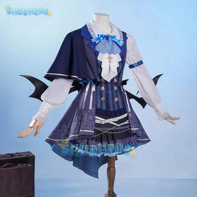 Vtuber Higashi Yukihasu Cosplay Costume Uniform Halloween Carnival Party Christmas Play Role Clothes Clothing for Women