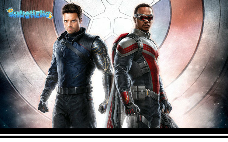 The Falcon and the Winter Soldier Bucky Barnes Cosplay Costume Outfit Coat+Pant Halloween Carnival Suit