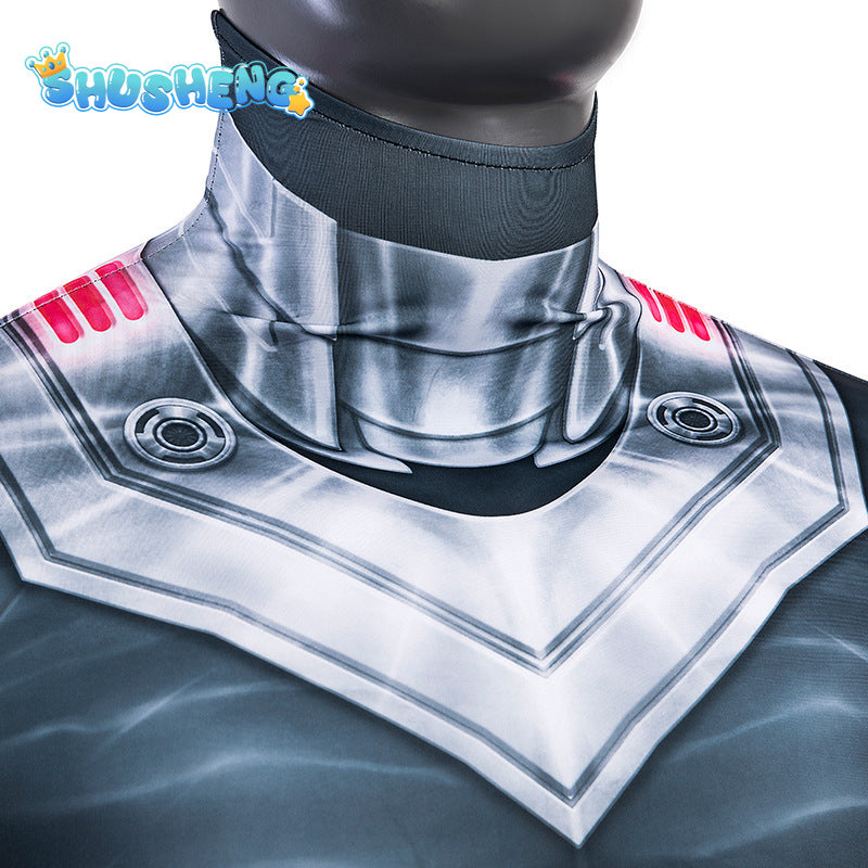 Aquaman Black Manta Cosplay Costume 3D Printed Superhero David Hyde Costume Spandex Suit Halloween Costume Bodysuit for Adult