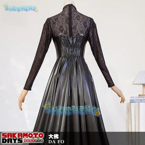 Anime Sakamoto Days Osaragi Cosplay Costume Dress Veil Stocking Assassin Taro Sakamoto Halloween Party for Women Prop