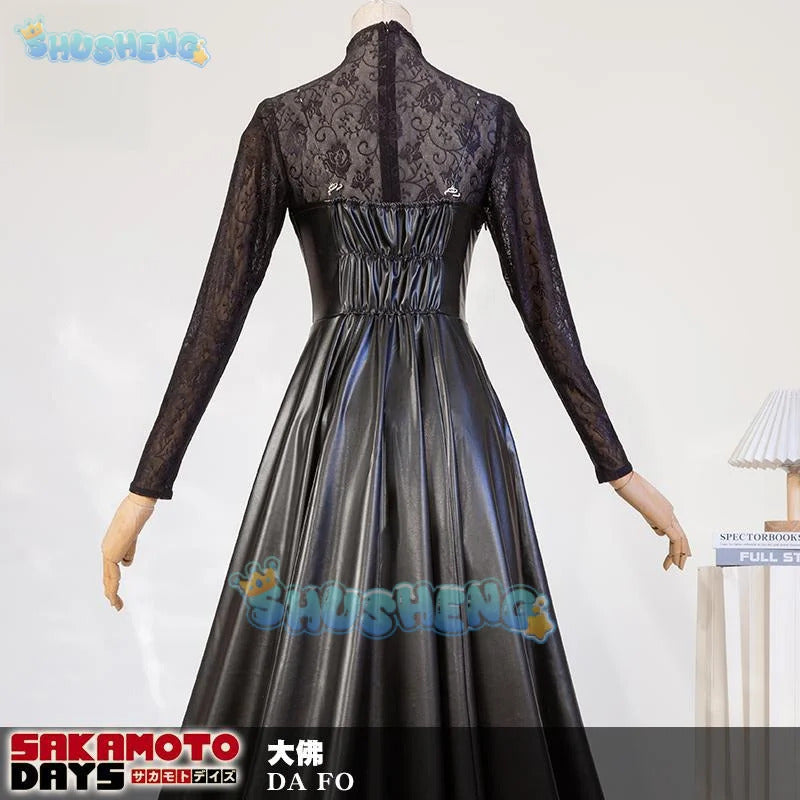 Anime Sakamoto Days Osaragi Cosplay Costume Dress Veil Stocking Assassin Taro Sakamoto Halloween Party for Women Prop