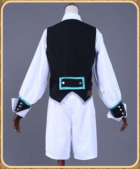 Anime Game Genshin Impact Venti Cosplay Costume Concert Swallowtail Suit Vest Wig Man Woman Carnival Masquerade Ball Set