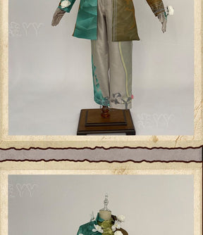 Identity V Aesop Carl Embalmer Cosplay Costume Shirt vest jacket scarf gloves handsome suit party carnival Man Woman uniform