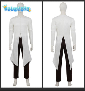 New Mirage Basim Ibn Ishaq Cosplay Costume Hat Coat Pants Belt Bracelet For Game Party Halloween Custom Made