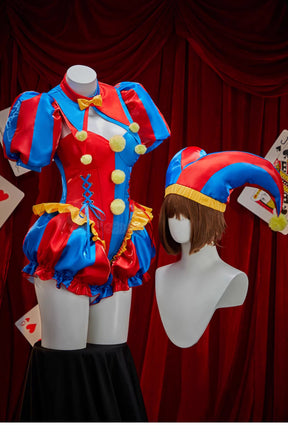 Shusheng-R Anime The Amazing Digital Circus Pomni Clown Pumpkin Pants Cosplay Costume S-XL