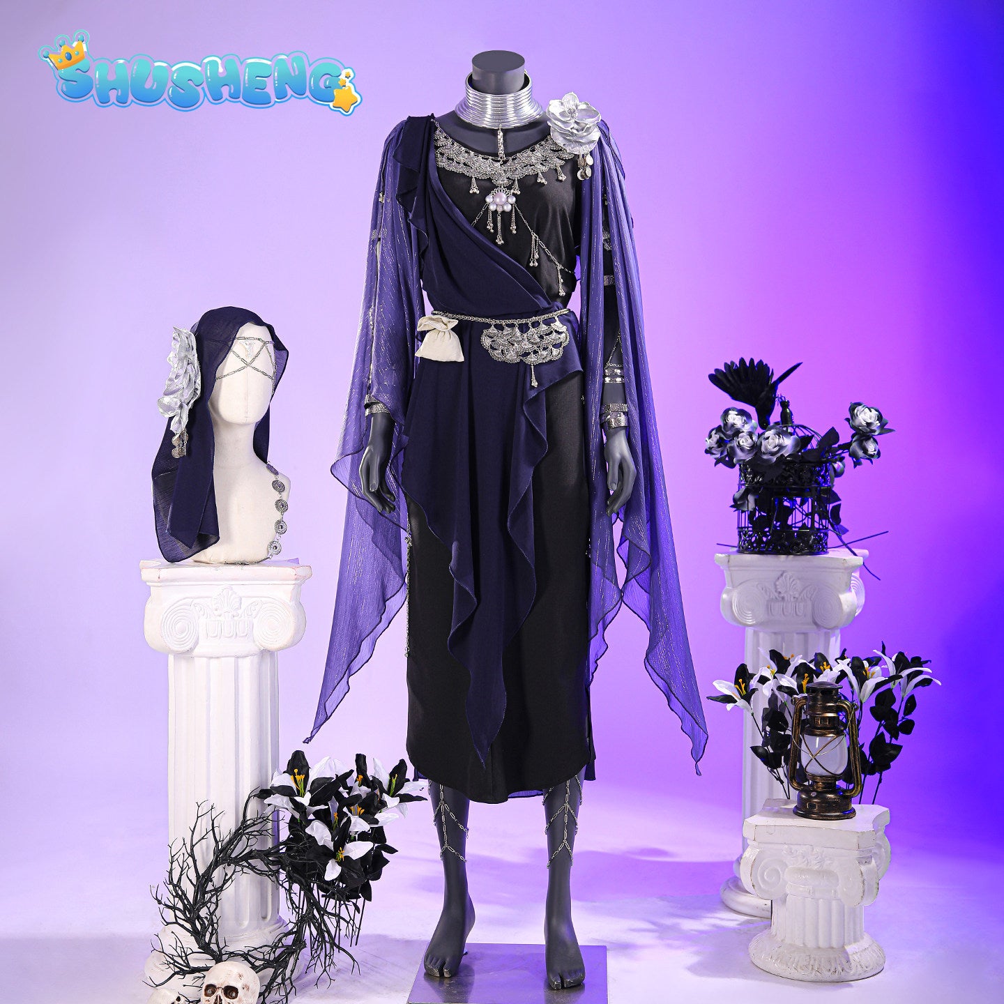Game Cosplay Series: Elden Ring: Nightreign（Darkness -Undertaker)  Cosplay Costume full set Shushengcos
