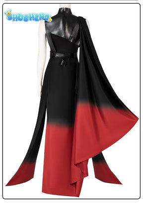 New The Three Body Problem Sophon Cosplay Costume Black Red Dress Boots To Choose For Game Party Custom Made