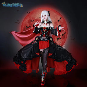 Game Honkai Impact 3 Theresa Apocalypse Cosplay Under the Moon Oath Costume Halloween Carnival Gothic Dress Sweet Lolita Uniform
