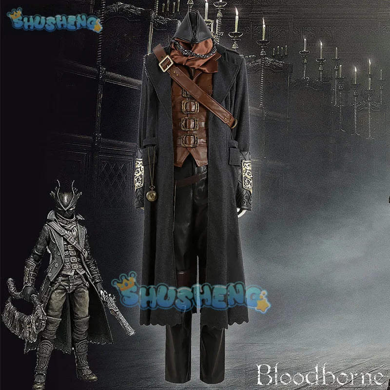 Gehrman Hunter  Cosplay Costume Game Bloodborne Uniform Halloween Carnival Party Christmas Play Role Clothes Clothing for Men