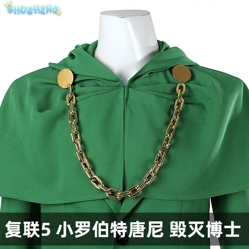 Doctor Doom Cosplay Costumes Victor von Doom Cloak Mask Anime Role Play Uniform Halloween Party Dressing For Men