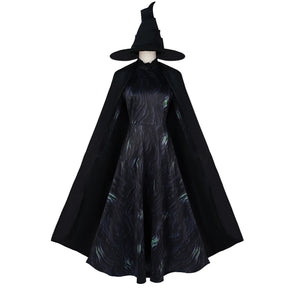 Anime movie magic witch Elphaba Glinda cosplay wicked uniform dress pink black lolita dress wigs hat Halloween party Shusheng