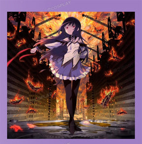 Shusheng-R Anime Madoka Magica Akemi Homura Cosplay Walpurgisnacht: Rising Costume XS-XXL