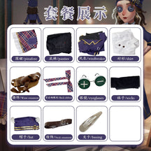 Identity V Cos Demi Bourbon Mixologist Cosplay Costume Survivor Woman Halloween Party Set Comic-Con Disguise Tower of Lvory