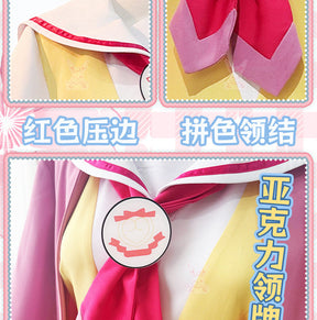 Shusheng-R Anime Pripara Manaka Laala Childhood Cchool Uniform Cosplay Costume S-XXL