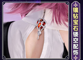 Shusheng-R Honkai：Star Rail March 7th Evernight Cosplay Costume Uniform Halloween Carnival Party Christmas Play Role Clothes Clothing