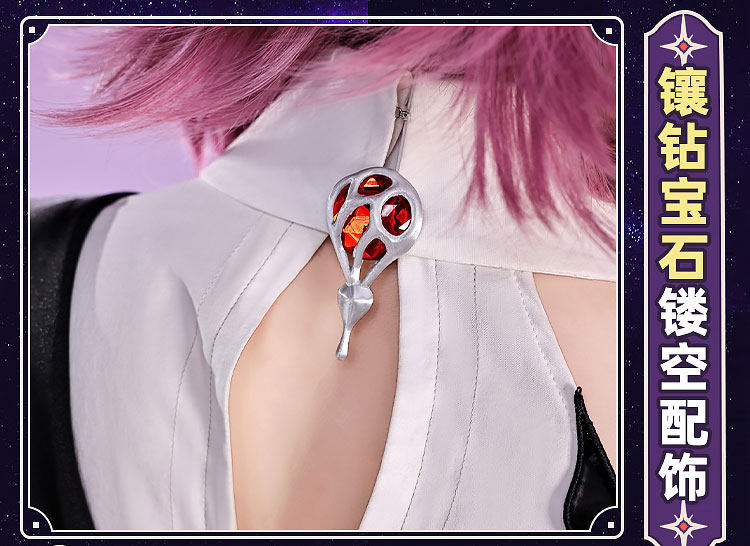 Shusheng-R Honkai：Star Rail March 7th Evernight Cosplay Costume Uniform Halloween Carnival Party Christmas Play Role Clothes Clothing