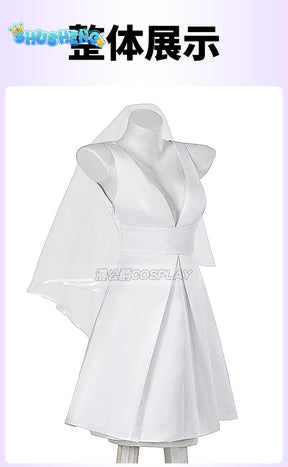 Harley Bride wedding dress Cosplay Costume Joker Women Outfit wedding dress Quinn Halloween