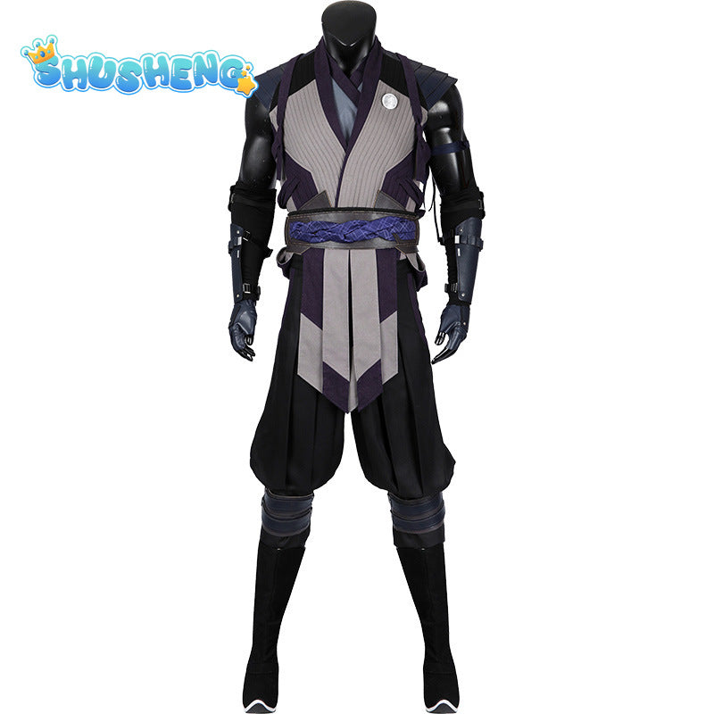 Mortal Kombat 1 Smoke Cosplay Costume Fighting Uniform With Mask Full Set Adult Men Smoke Costume Suit Custom Made