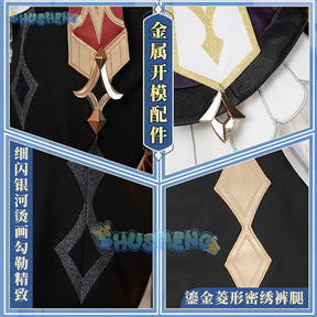 Genshin Impact Dahlia Cosplay Costume New Skins Uniform Hat Goth Vampire Heterochromia Boy Mondstadt Halloween for Women Men
