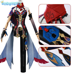 Genshin Impact Chasca Cosplay Costume Dress Game Uniform Hat Stocking Prop Natlan Halloween Party for Women Role Play Shusheng