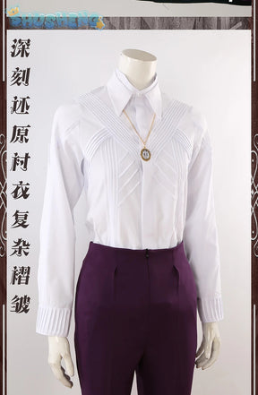 Agatha Harkness Cosplay Prof. Emeritus Harkness Costume Movie coat shirt pants necklace carnival party men women suit uniform