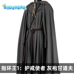 Movie Gandalf Cosplay Costume Anime Sorcerer Cos Uniform Halloweeen Carnival For Men Women Cloak Cape Hat Suit Perform Clothes