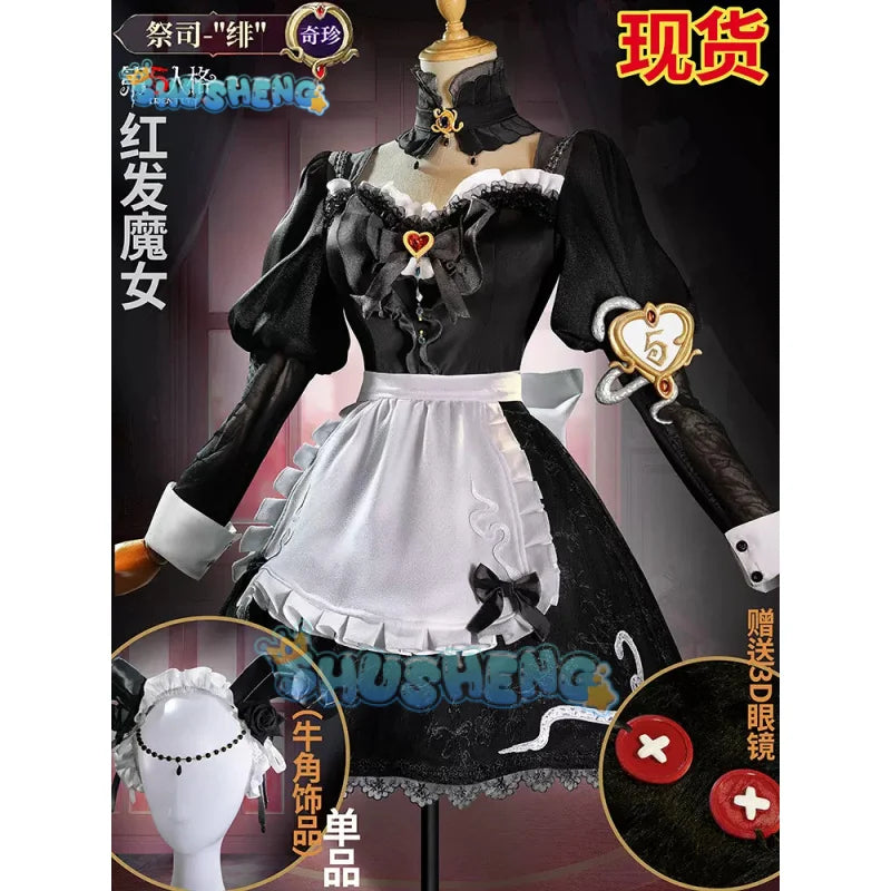 Identity V Fiona Gilman Priestess Dance QiZhen Fashion Game Suit Elegant Dress Cosplay Costume Halloween Party Role Play Outfit