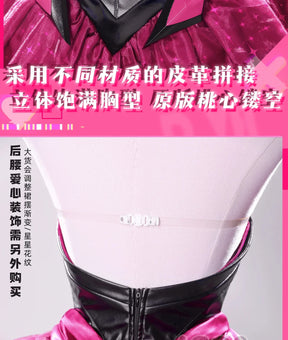 D.Va Overwatch Cosplay Magical Girl Costume High quality leather dress wig prop sock gloves set Halloween fashion women uniform