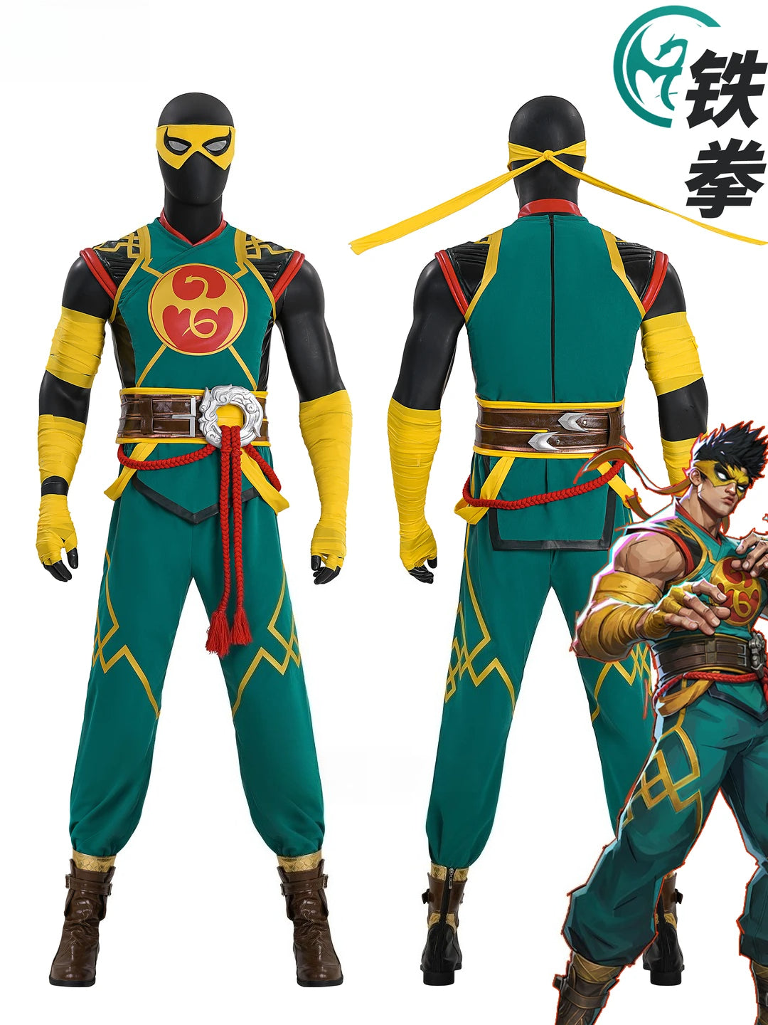 Game Cosplay Series:   Marvel Rivals- Iron Fist /Lin Lie Cosplay high quality Costume Shoes full set Shushengcos Available in all sizes