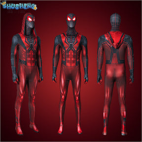 For Adult Anime Spider Man Across The Spider-Verse Cosplay Costume Miles Morales Superhero Jumpsuit