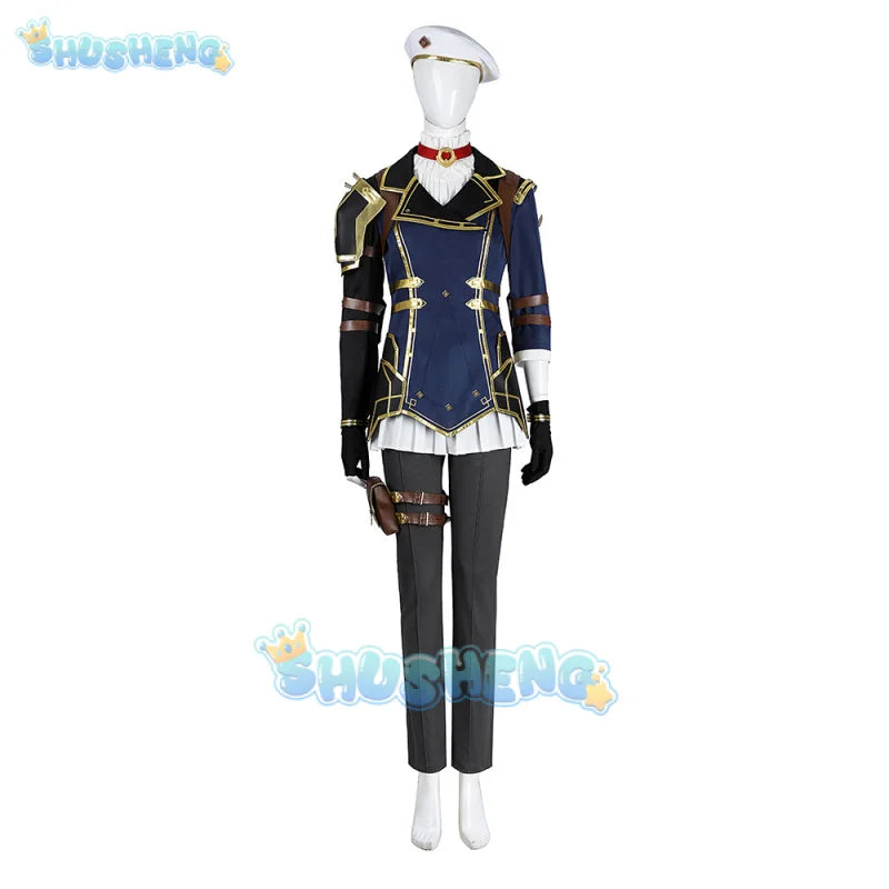 Game lol Caitlyn kilamman cosplay costume women uniform full set Halloween carnival costume outfit